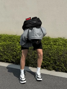 Nike Club 加絨套頭連帽針織保暖衛衣 男款 灰色 - 灰色 - 查看 8