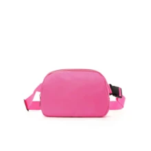 Sports Waist Pack/Crossbody Bag, Suitable For Running, Hiking, Cycling, Fitness And Other Sports, Fashion Casual Minimalist, Unisex, Suitable For Students. Mini Waist Pack With Adjustable Shoulder Strap, Unisex, One Shoulder Crossbody Bag, Suitable For Outdoor Sports, Running, Travel, Black, College Style Waist Pack, Suitable For The First Day Of School. - 玫紅色 - 查看 5