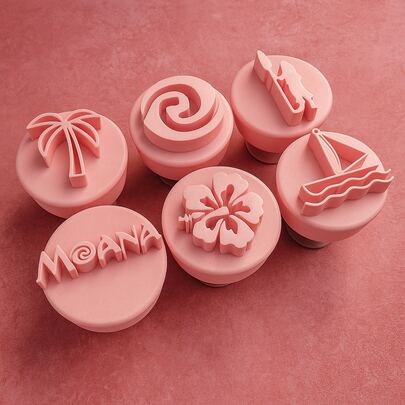Kit Carimbos para Brigadeiro Docinho  Tropical com 6 peças