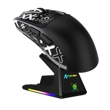 ATTACK SHARK X1 Wireless Gaming Mouse With RGB Charging Dock, PAW3395 PRO Sensor Up To 40K DPI,53g Ultra Light Tri-Mode Computer Mice,1KHz Polling Rate 5 Programmable Buttons For WIN/ - Multicolor - View 12
