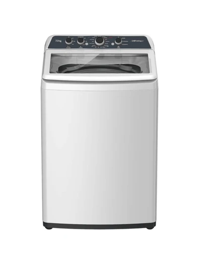 Lavadora Automática Mirage LMA022G | 22 kg | Carga Superior | 10 Programas | Tina de Acero Inoxidable | Alta Capacidad | Color Gris