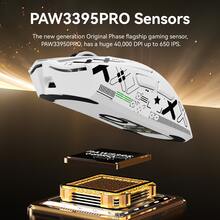 ATTACK SHARK X1 Wireless Gaming Mouse With RGB Charging Dock, PAW3395 PRO Sensor Up To 40K DPI,53g Ultra Light Tri-Mode Computer Mice,1KHz Polling Rate 5 Programmable Buttons For WIN/ - Multicolor - View 7