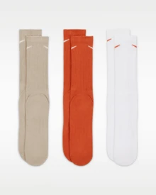 Nike 3 Pairs Valentine's Day Quick-Dry Mid-Calf Training Socks, Lightweight Everyday Wear SX7676-902 - Grey - View 2