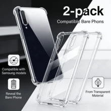 2个：三星透明手机壳，适用于三星Galaxy系列手机，包括Galaxy S26/Galaxy S26 Plus/Galaxy S26 Ultra/Galaxy S25/Galaxy S25 Plus/Galaxy S25 Ultra/Galaxy A35/Galaxy A55/Galaxy A07/Galaxy A17/Galaxy A36/Galaxy A56。 - 無色 - 查看 50