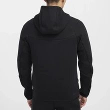 Nike Sportswear Tech Fleece WINDRUNNER風行者係列 連帽純色舒適時尚夾克外套 男款 黑色 - 黑色 - 查看 4