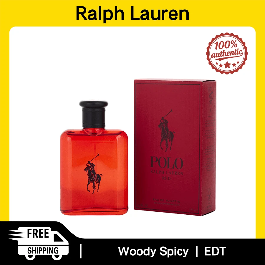 Ralph Lauren Polo Red Cologne Men Eau De Toilette Refillable Spray 125ml Woody Fragrance Men's Perfume Authentic Original Product Long-Lasting Scent - 木質香調 - 查看 1