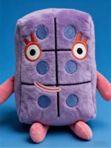 1-10数字积木毛绒玩具，柔软填充动物玩具，幼儿数字学习玩具，柔软填充玩具，儿童生日礼物，春夏款 - 彩色 - 查看 7