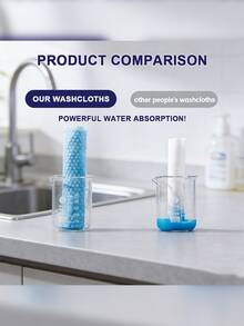 50Pcs Disposable & Reusable Kitchen Cleaning Cloth Roll, Absorbent Oil-Water Separation Wipes, Lint-Free Dry & Wet Dual-Use Towels For Dishes Countertops Picnic BBQ, Quick-Dry Multi-Purpose Cleaning Wipes - 50pc 懶人抹布 - 查看 7