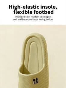 Soft Bottom Summer Bathroom Slippers, Breathable Hollow Couple House Slippers, Massage EVA Hotel Slippers For Men And Women - Multicolor - View 5