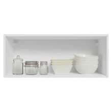 Gabinete Superior de Cocina Madesa Vik 80cm 1 Puerta BG - Blanco y Gris - Ver 4