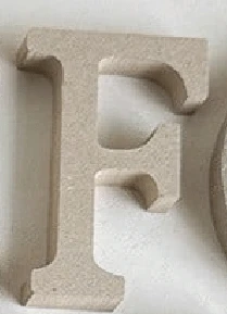 Haus Hana 1 件天然木制 DIY 英文字母装饰桌牌，可立于桌子上，适用于婚礼、派对、家居装饰最佳礼物 - 卡其色 - 查看 20