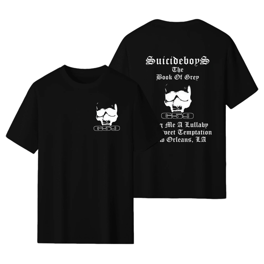 Suicideboy Short Sleeved Suicideboy G59 Pullover, Suicideboy Merch SuicidebuyFan Gift Pullover, Street Wear, Suitable For Both Men And Women, T-Shirt Top, Men's Wear - màu đen - Xem 1