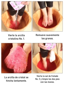 Foot & Hand Care Scrubs - Rose - View 4