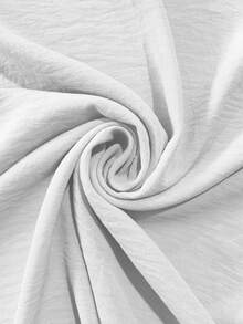 White Dress Shirt, Dunas Fabric, Similar To Linen, Men's, Short Sleeve, Mandarin Collar - Shirt For Summer 2026 - Cool Shirt - Beachwear - 無色 - 查看 3