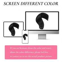 6件/套 16夹 自然黑色渐变长直发耐热假发（女士款） - SNatural - 查看 9