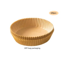 1pc Air Fryer Liners, Thickened Baking Paper, Disposable Oil Absorbing Non-Stick Mat - Multicolor - View 12