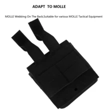 1PC 5.56 9mm Tactical Waist Pack, MOLLE Compatible Magazine Pouch For Hunting Airsoft, Lightweight GP Utility Bag With Elastic Retention - Bronze - View 5