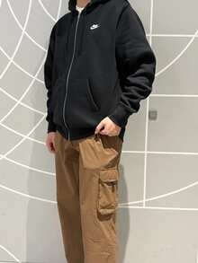 Áo khoác cardigan dài tay có mũ, khóa kéo, kiểu Pháp, Nike Club dành cho nam, màu đen. - màu đen - Xem 10