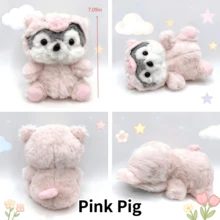 7.09" Cute Husky Plush Dog Small Size Sleeping Companion Doll Girlfriend Husky Pillow Plush Toy Birthday Gift For Men Plushies Stuffed Animals Valentine's Gifts Birthdaygift - 粉紅豬豬 - 查看 3