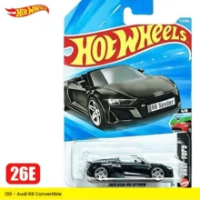 Hot Wheels 2026F-E 系列套装 - 法拉利 F1、阿斯顿·马丁 GT3、兰博基尼 Centenario、帕加尼 Huayra、辛普森一家汽车、福特赛车、玛莎拉蒂 Tipo61、奥迪 R8 Spyder、本田思域、紧凑型交通系列合金玩具车（男孩玩具） - 彩色 - 查看 9