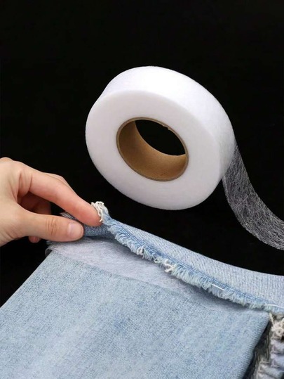 1pc Double-Sided Iron-On Hemming Tape, Strong Adhesive Heat Bonding Tape, Iron-On Fusible Web For Clothing Alterations, Pants, Jeans, Skirts