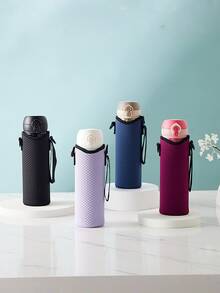 1个便携式水瓶保护套，通用保温杯盖，适用于户外运动、露营、旅行 - 彩色 - 查看 3