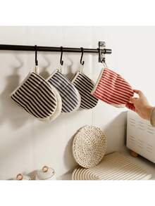 1/2 piezas Guantes de horno resistentes al calor con rayas - Guantes para hornear a prueba de calor y aislados - Accesorio de cocina - Multicolor - Ver 5