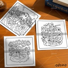GDTME Cute Corner Art: Sách tô màu đơn giản và nổi bật dành cho người lớn và thanh thiếu niên, hoàn hảo làm quà tặng Lễ Phục Sinh, Ngày của Mẹ, Ngày của Cha, mùa cưới và sinh nhật. Những họa tiết đáng yêu giúp giảm căng thẳng, tuyệt vời cho những người bạn thích tô màu và không khí tựu trường (Sách tô màu thư giãn). Quà tặng cho mẹ, K-Pop, Trường học, Sách tô màu, Văn phòng phẩm, Quà tặng Lễ Phục Sinh, Trang trí phòng, Đồ dùng học tập, Đồ dùng văn phòng, Quà tặng, Đồ nhét túi quà, Đồ chơi, Đồ dùng tiệc tốt nghiệp 2026. - Góc nhỏ ảo giác - Xem 8
