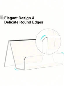 办公桌亚克力名片架，透明塑料桌面名片展示架，名片夹，名片架，亚克力名片展示架 - 彩色 - 查看 9