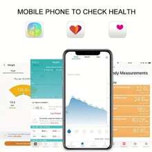 SOKANY Bluetooth APP Smart Body Fat Scale, Battery-Powered (2 AAA Batteries), With Temperature Display And High-Definition LCD Screen, Support Bluetooth APP Connection, Maximum Load-Bearing 396 Pounds, Essential For Fitness And Weight Loss - Multicolor - View 7