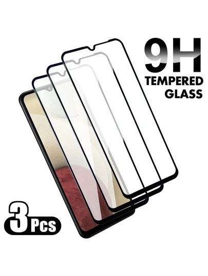 3 Packs Full Screen Coverage No Bezel Hardened High-Aluminum Tempered Glass Screen Protector For Samsung, Zero Obstruction Ultra-Narrow Edge Hardened Ultra-Clear Enhancing Phone Screen Protector, Ultra-Thin Bezel Precise