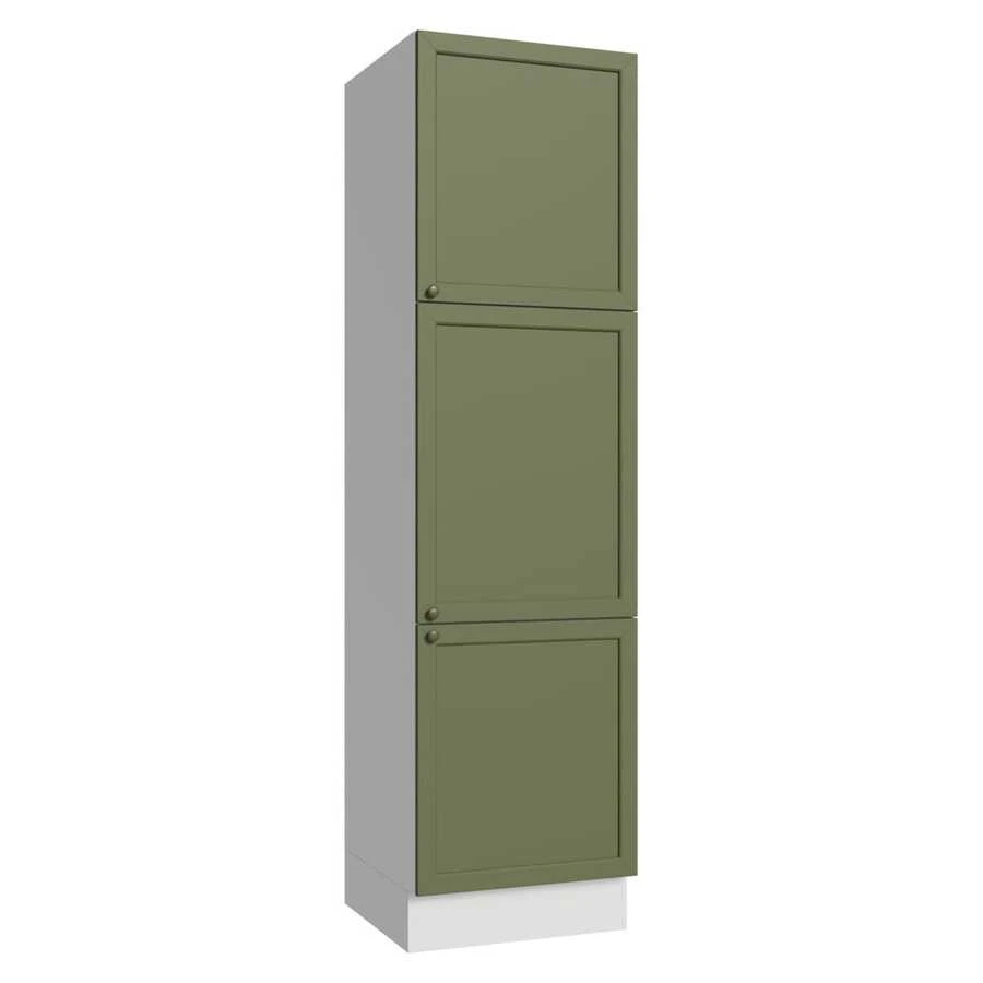 Alacena Armario Despensero Madesa Vik 60cm 3 Puertas BV 2 - Blanco y Verde - Ver 1