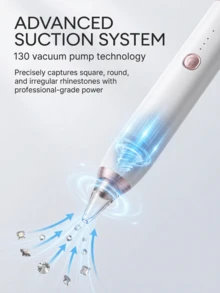 Portable Wireless Diamond Painting Pen, DIY Auxiliary Tool, Precise Diamond Attachment, No Offset, Dual-Headed Design, Fast Drilling, Easy Operation - White - View 6