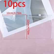 10pcs Reusable Clear Zipper Plastic Bags, Oxidation-Proof, Suitable For Jewelry, Earrings, Bracelets, Gift Packaging - Clear - View 12