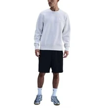 Áo nỉ dài tay cổ tròn thoáng khí Nike Swoosh, nam, màu trắng - trắng - Xem 2