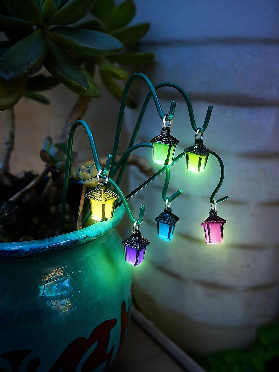 6 món đồ trang trí mini, tiểu cảnh phát sáng, đồ trang trí chậu cây mini, đồ thủ công trang trí tiệc nhỏ, cảnh vật cổ tích, trang trí khu vườn kỳ diệu, trang trí Halloween, thiết kế chủ đề thần thoại, nhẹ, bút vẽ tinh tế.