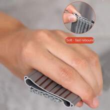 1 Roll 93cm PVC Door Bottom Seal Strip With Felt, Draft Stopper, Soundproof Door Bottom Seal Tape - Multicolor - View 2