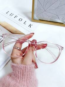 1副男女通用方形亚克力经典时尚光学眼镜，适合日常佩戴 - 彩色 - 查看 7