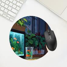 Tấm lót chuột hình mèo dễ thương, thiết kế nghệ thuật, thảm lót bàn làm việc thẩm mỹ, phụ kiện bàn làm việc văn phòng với đường viền may chắc chắn, chống trượt, cỡ XXL, đế cao su, tấm lót bàn phím 35.4x15.7 inch, tấm lót bàn làm việc thể thao điện tử cho văn phòng tại nhà, đồ dùng văn phòng, trang trí văn phòng. - Hình vuông - Xem 5