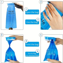 12pcs/Pack Disposable Car Vomit Bags, Travel Motion Sickness Bags, Thickened Leak-Proof Garbage Collection Bags, Suitable For Motion Sickness, Pregnant Women, And Pets During Air Travel - A - View 3