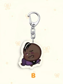 1个动漫亚克力宝贝系列饼干跑酷/饼干王国亚克力钥匙扣，动漫图案，角色造型，可作包包配饰、趣味饰品和粉丝礼物。非常适合送给男朋友、女朋友、家人、老师，也可作为派对礼物和饼干罐主题手机装饰。 - 彩色 - 查看 17