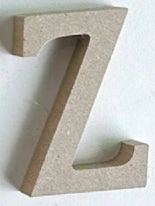 Haus Hana 1 件天然木制 DIY 英文字母装饰桌牌，可立于桌子上，适用于婚礼、派对、家居装饰最佳礼物 - 卡其色 - 查看 13