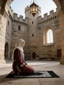 1 pieza Alfombra de oración portátil de poliéster con brújula, tamaño 60*100cm, adecuada para actividades de peregrinación en interiores y exteriores, regalo para el Ramadán (rojo, negro, azul, verde oscuro) - Multicolor - Ver 3