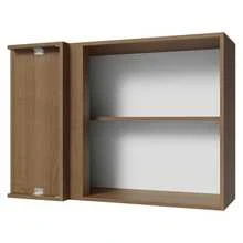 Alacena Gabinete Superior Cocina Madesa Vik 94cm MG - Marrón y Gris - Ver 10