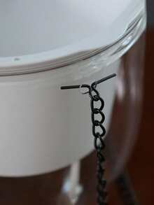 1 件简约设计透明悬挂花盆，塑料大口自浇水篮，可视水位花盆，适合吊兰 - 無色 - 查看 5