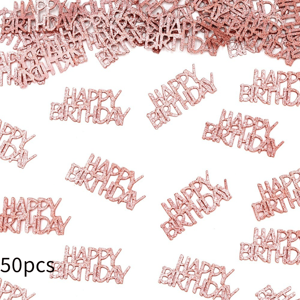 Happy Birthday Confetti,Glitter Birthday Table Scatter Confetti For Table Decors, Birthdays Party Decorations For DIY Crafts Party Supplies - Multicolor - View 11