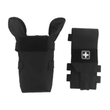 1pc Micro Trauma Now Pouch, Tactical IFAK Medical Kit MOLLE Compatible, Rapid Deployment First Aid Pouch (Empty), Emergency Medical Bag For Combat Training, Nylon - Multicolor - View 7