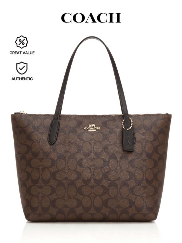 Coach Fiona Zip Tote Bag In Signature Canvas