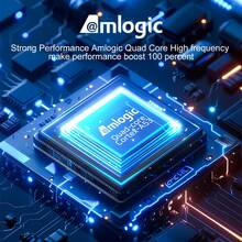 VELEC I96 D10 电视棒，便携式流媒体播放器，4K HDR 四核 64 位安卓电视系统，2.4G WiFi，适用于安卓电视棒，4K 高清流媒体设备，可用于电视和投影仪 - 黑色 - 查看 3