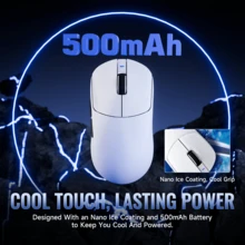 ATTACK SHARK X8ULTRA 无线游戏鼠标，42000 DPI，3950MAX 传感器，55g 轻量鼠标，8K Hz 轮询率，Nordic52840 芯片，三模 2.4GHz/Type-C/蓝牙 5.0，兼容 PC/Linux - 彩色 - 查看 7